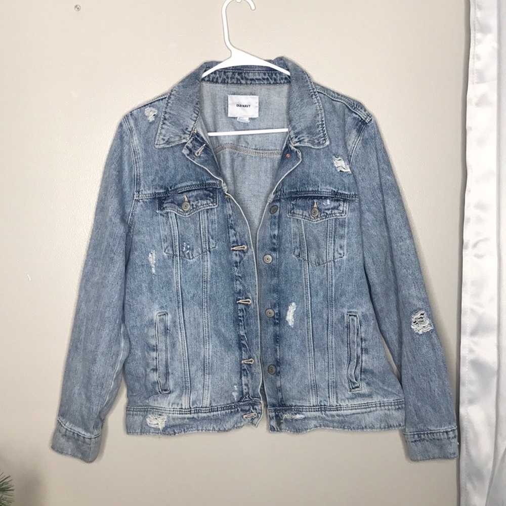 Distressed Jean Jacket
